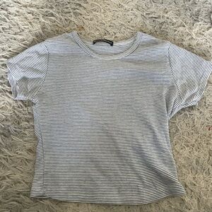 Brandy Melville blue and white stripped top